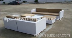 Outdoor wicker furniture sofa group