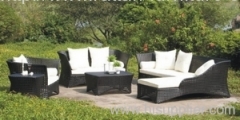 Outdoor rattan sofa group