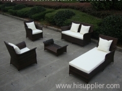 Outdoor wicker furniture sofa