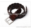 Kongery fashion hand woven genuine leather belt
