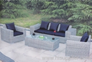 Outdoor plastic wicker furniture sofa