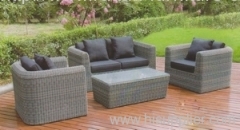 Outdoor wicker furniture sofa group