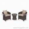 PE rattan garden table and chairs