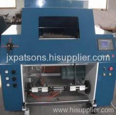 Automatic multistation stretch film rewinding machine