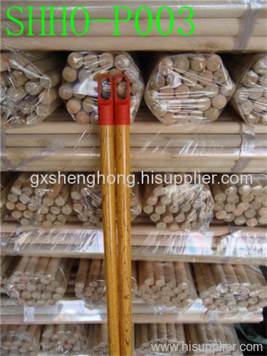 PVC wooden mop handle,wooden stick with PVC coated