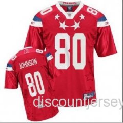 2011 Pro Bowl Houston Texans Andre Johnson 80 Red Authentic AFC Jerseys