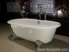 enameled cast iron bathtub