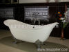 double slipper enameled cast iron bath