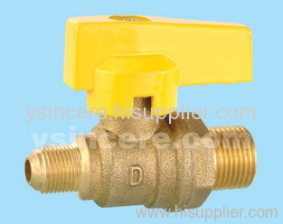 brass mini ball valve casting body aluminium handle