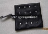 leather hand warmer gloves with rivet and diamond