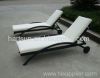 outdoor wicker & rattan sun lounger