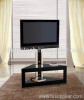 Tempered Glass and Iron LCD TV Stand