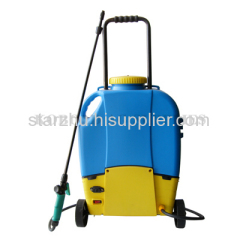 16L battery sprayer with wheels