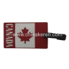 soft PVC National flag Luggage Tag