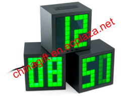 Matrix Cube Alarm Clock