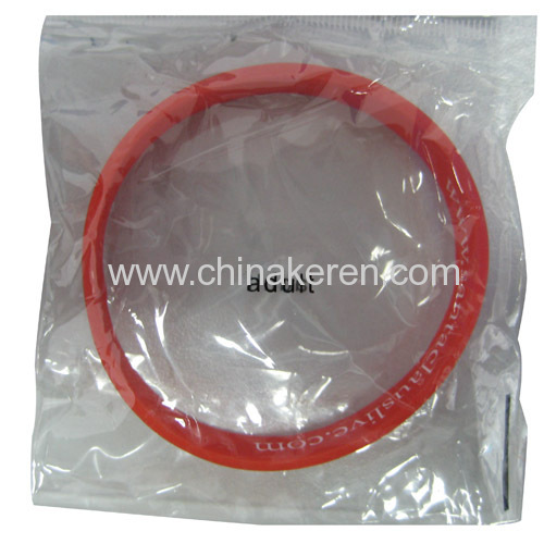 Silicone red Bracelet Packing with printed logo