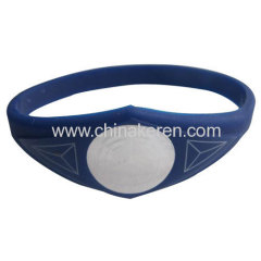 fashion silicone black force wristband