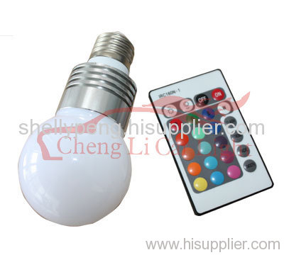 Multicolor Led Bulb-E27-1*3W-RGB