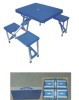 folding table and chair set,linked table & chair,portable folding table,display item