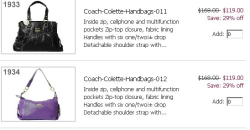 Coach colette Handbags