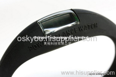 power Bracelet watch, Silicone bracelet watch, silicone wristband watch