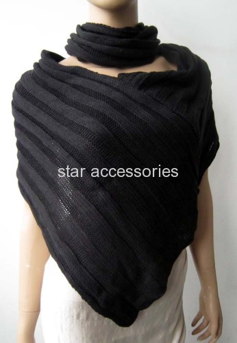 acrylic jacquard long snood