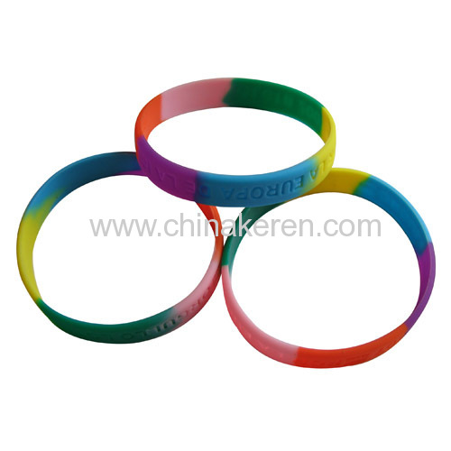 Silicone Mixed colors bracelet