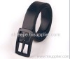 Black color fashion unisex rubber belt