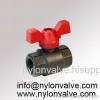 T handle nylon ball valve