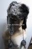 fake fur trapper hat with pom-pom