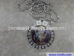 Fashion and healthy stainless steel energy pendant oem odm sunflower energy pendant