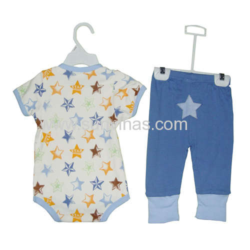baby short sleeve bodysuit and pants