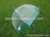 straight transparent umbrellas