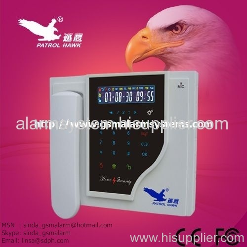 GSM advanced alarm system with touch keypad