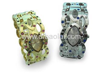 women's alloy bangle charm quartz fashion gift watch