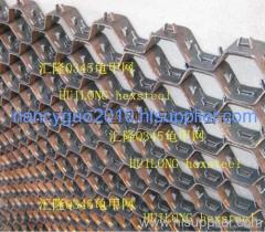 Q345 hexsteel/ hexmesh for ball mill/ furnace lining fixing hex-mesh