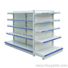 single and double sided supermarket shelf