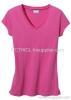 Lady's V-neck Fashion T-Shirt