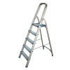 5 Steps Ladder Folding Aluminum Frame EN131 Certified Leightweight Easy Storage Household Ladder