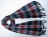 acrylic checked scarf