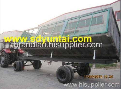 tractor mounted high box trailer