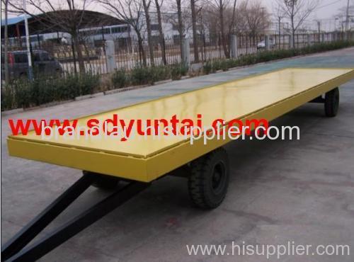 tractor mounted low bed flat trailer