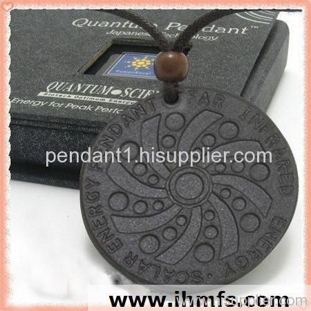 Colored glaze bio energy pendant,Fashion Brown color Energy Pendant