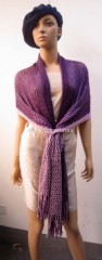 acrylic knitted scarf