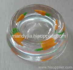 lucite dog bowl