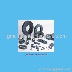 Ring hard ferrite magnets