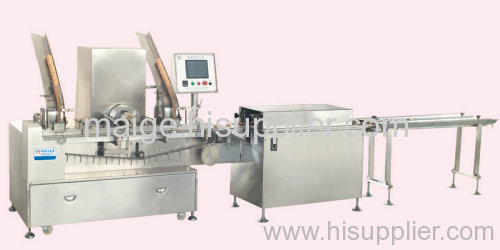 Biscuit sandwich machine connect flow packing machine