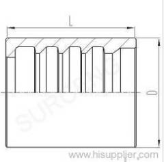 ferrule for SAE 100R2A/EN 853 2ST hose