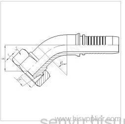 45° O-RING Metric Female 24° Cone Seal L.T