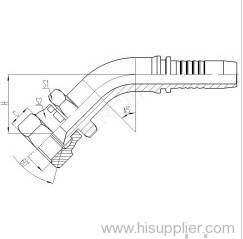 45° JIS Metric Female 60° Cone Seat Seal